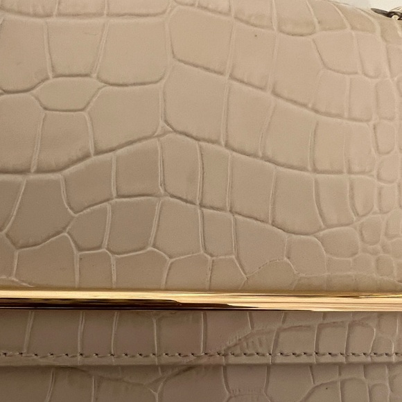 Strathberry Mini East West Leather Shoulder Crossbody Bag in cream - Picture 2 of 6